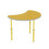Children's crescent-shaped mobile table, age group 1–3, height-adjustable