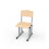 Sliding chair with square tubing, adjustable for height groups 4–6