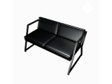 sofa with a metal frame Schwarz