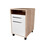 Cabinet with a door, a drawer, and a niche on wheels