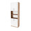 Semi-enclosed cabinet with shelves